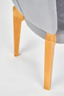 Кухонний стілець HALMAR ROIS медовий дуб/сірий фото thumb №2
