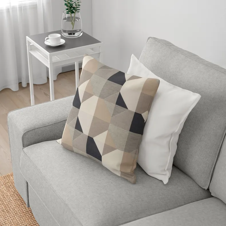 IKEA KIVIK КІВІК, 2-місний диван, Талміра біла/чорна 794.847.64 фото №2