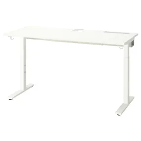 IKEA MITTZON МІТТЗОН, письмовий стіл, білий, 140x60 см 995.139.54 фото