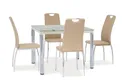 Стол обеденный стеклянный SIGNAL DAMAR, белый, 60x100 фото thumb №11