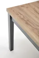 Кухонний стіл HALMAR TIAGO 90-125x90 см дуб крафт, чорний фото thumb №12