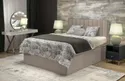 Ліжко двоспальне з підйомним механізмом HALMAR ASENTO 160x200 см світло-бежеве фото thumb №2