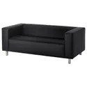 IKEA KLIPPAN КЛІППАН, 2-місний диван, БОМСТАД чорний 403.993.14 фото thumb №1