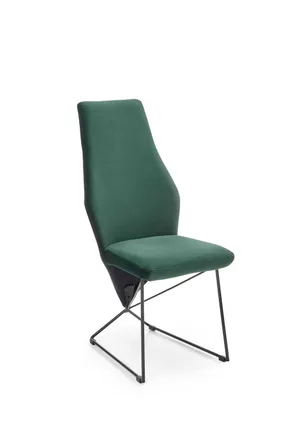 Кухонний стілець HALMAR K485 темно-зелений, чорний фото