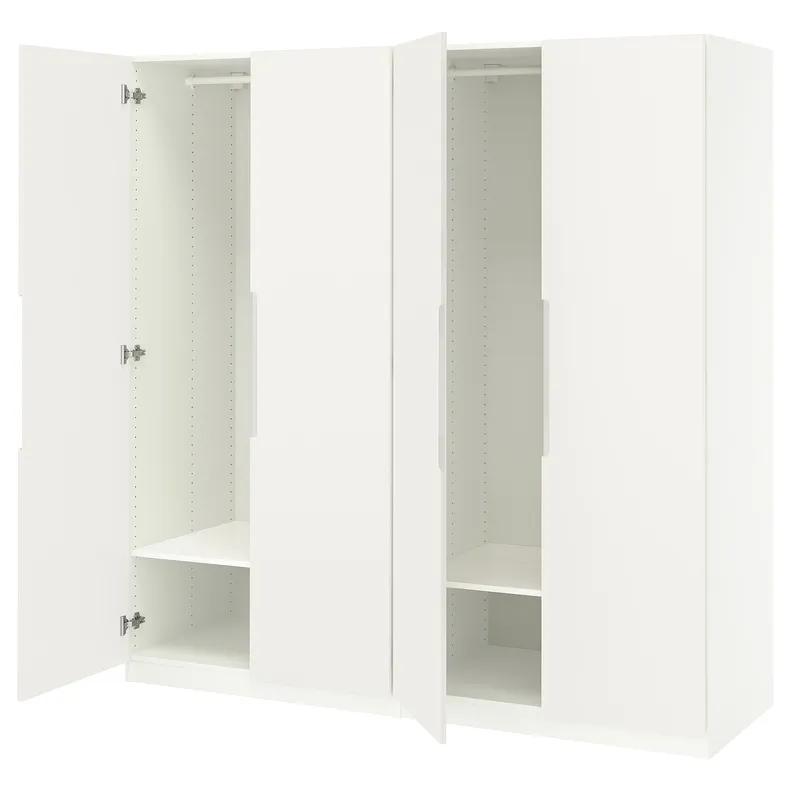 IKEA PAX ПАКС / TONSTAD ТОНСТАД, гардероб, комбинация, белый/кремовый, 200x60x201 см 895.490.86 фото №1