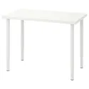 IKEA LINNMON ЛІННМОН / OLOV ОЛОВ, письмовий стіл, білий, 100x60 см 194.161.98 фото thumb №1