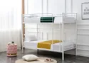 Двоярусне ліжко розкладається на 2 односпальні ліжка HALMAR BUNKY 90x200 см біле фото thumb №4