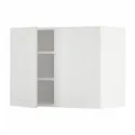 IKEA METOD МЕТОД, навісна шафа з полицями / 2 дверцят, білий / стенсундський білий, 80x60 см 894.696.64 фото thumb №1