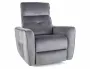 Розкладне крісло оксамитове SIGNAL HELIOS M Velvet, Bluvel 14 - сірий фото