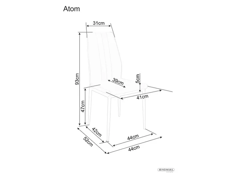 Бархатное Кресло SIGNAL ATOM, Bluvel 03 - светло-серый фото №2