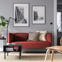 IKEA LILLEHEM ЛІЛЛЕХЕМ, 2-місний модульний диван, ГУННАРЕД/коричнево-червоний деревина 494.712.73 фото thumb №2