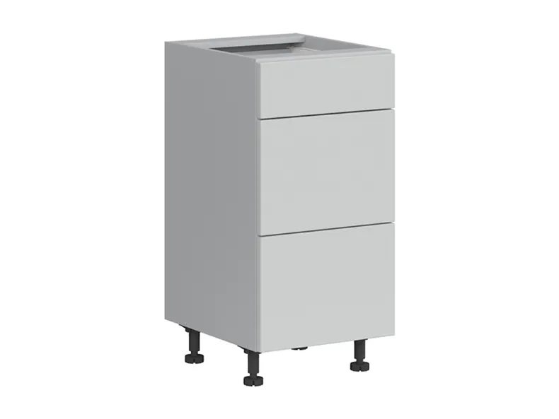 BRW Кухонный базовый шкаф Top Line 40 см с ящиками светло-серый матовый, греноловый серый/светло-серый матовый TV_D3S_40/82_2SMB/SMB-SZG/BRW0014 фото №2