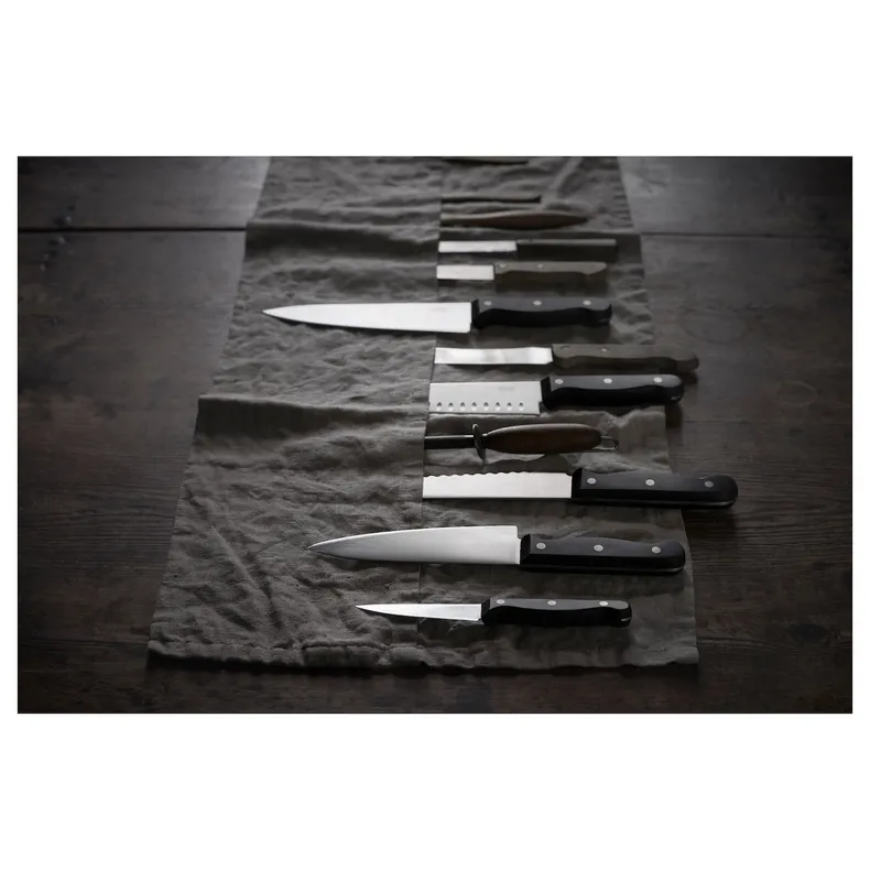IKEA VARDAGEN ВАРДАГЕН, нож поварской, темно-серый, 20 см 402.947.22 фото №5
