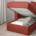 IKEA GRÖNLID ГРЕНЛІД, 3-місний диван із кушеткою, ЛЬЙУНГЕН світло-червоний 294.089.75 фото thumb №4