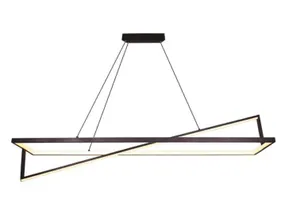 BRW VT-7756 Светодиодный двухточечный подвесной светильник с диммером черный 092069 фото