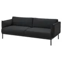 IKEA ÄPPLARYD ЭППЛАРЮД, 3-местный диван, Окрашенный в черный/серый цвет 705.750.75 фото thumb №1