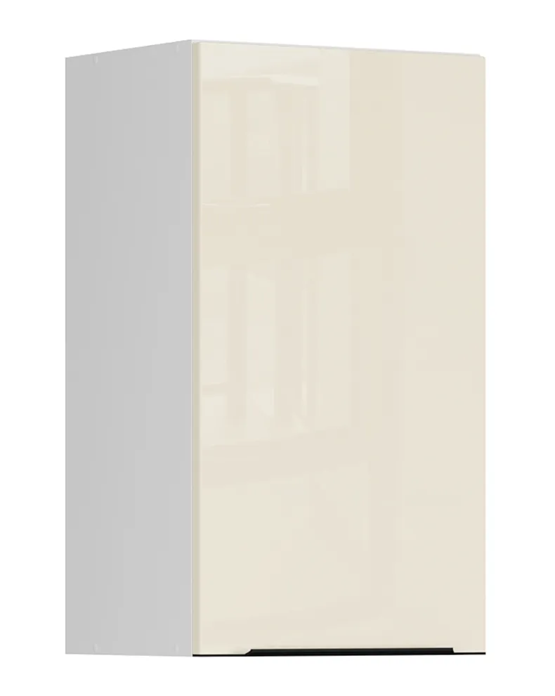 BRW Верхний кухонный шкаф Sole L6 40 см левый магнолия жемчуг, альпийский белый/жемчуг магнолии FM_G_40/72_L-BAL/MAPE фото №2