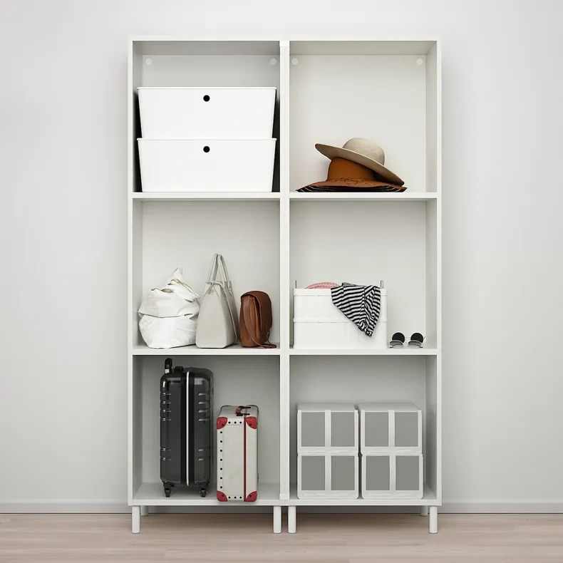 IKEA PLATSA ПЛАТСА, гардеробна шафа, 6 дверцят, білий / ФОННЕС білий, 120x42x191 см 493.879.91 фото №4