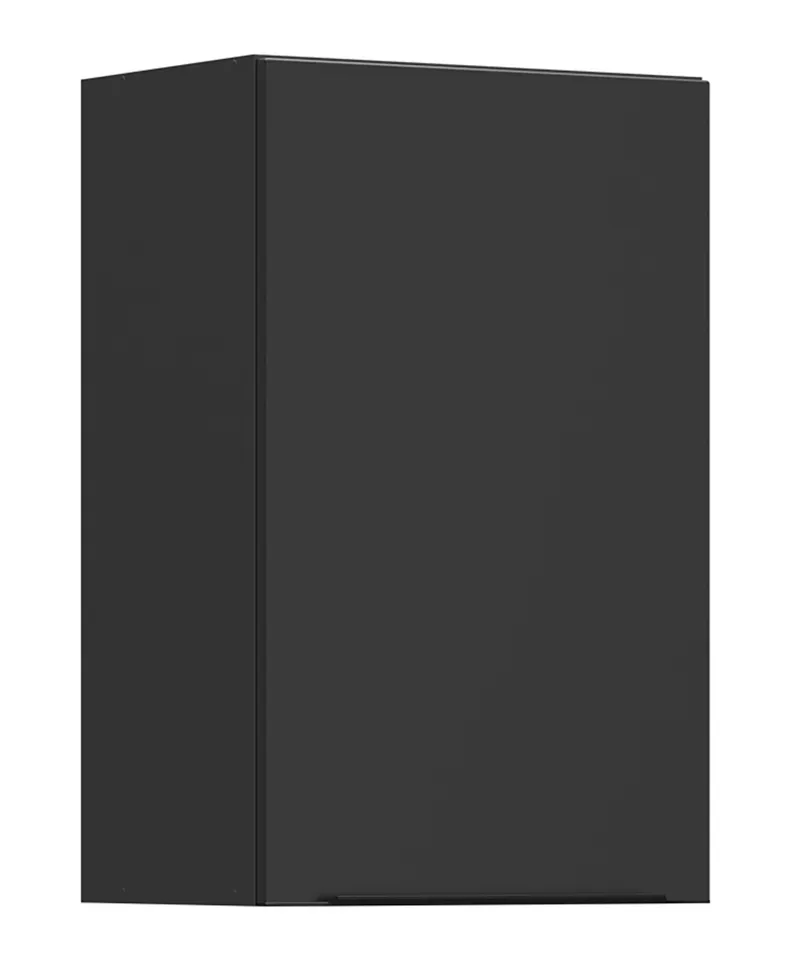 BRW Sole L6 45 см левый верхний кухонный шкаф черный матовый, черный/черный матовый FM_G_45/72_L-CA/CAM фото №2