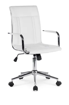 Кресло компьютерное офисное вращающееся HALMAR PORTO 2 белый фото