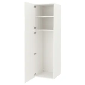 IKEA ENHET ЕНХЕТ, висока шафа з 2 дверцятами, білий, 60x62x210 см 794.354.67 фото