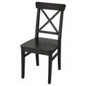 IKEA INGOLF ІНГОЛЬФ, стілець, коричнево-чорний 602.178.22 фото thumb №1