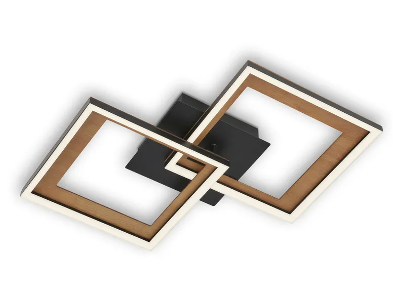 BRW Frame LED 2-позиционный металлический потолочный светильник черный 085516 фото №1