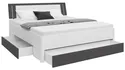 BRW Кровать Saturn 180x200 с 3 ящиками белая/графит, белый/графит LOZ3S/180-BI/GF фото thumb №4