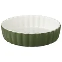 IKEA NÄBBFISK НЭББФИСК, форма для открытого пирога, белый / темно-зеленый, 24 см 905.711.23 фото thumb №1