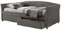 Ліжко односпальне SIGNAL Lanta Velvet 90x200 см, сірий фото