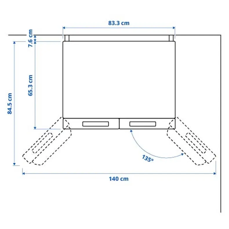 IKEA RIBBENÅS РИББЕНОС, холодильник/морозильник, IKEA 700 отдельно стоящий/нержавеющая сталь, 347/169 l 905.807.59 фото №9