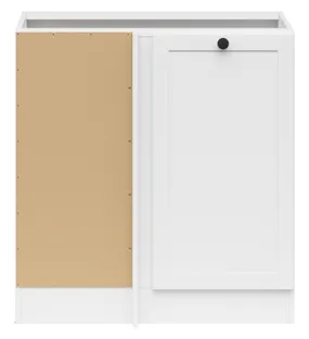 BRW Угловой кухонный шкаф Junona Line левый белый builds угловой 100x82 см, белый DNW/100/82_L_BBL-BI/BI фото