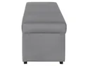 BRW Tizi, пуф з контейнером, Fancy 90 Grey PU-TIZI-HBK_141X42X43-G2_B5A66A фото thumb №3