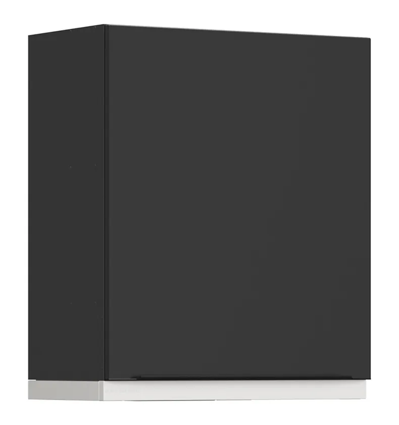 BRW Верхний кухонный шкаф Sole L6 60 см с вытяжкой слева черный матовый, черный/черный матовый FM_GOO_60/68_P_FL_BRW-CA/CAM/BI фото №2