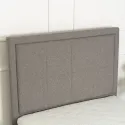 Кровать односпальная бархатная MEBEL ELITE ELIF Velvet, 90x200 см с дополнительным спальным местом, серый фото thumb №5