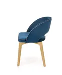 Кухонний стілець HALMAR Marino дуб медовий, темно-синій MONOLITH 77 (1шт=1шт) фото thumb №3