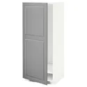 IKEA METOD МЕТОД, высок шкаф д холодильн / мороз, белый / бодбинский серый, 60x60x140 см 899.256.77 фото thumb №2