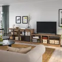 IKEA LANESUND ЛАНЕСУНД, комбінація шаф для телевізора, сіро-коричневий, 322x47x81 см 295.147.30 фото thumb №2