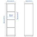 IKEA KALLAX КАЛЛАКС, стелаж, чорно-коричневий, 42x147 см 402.758.46 фото thumb №10