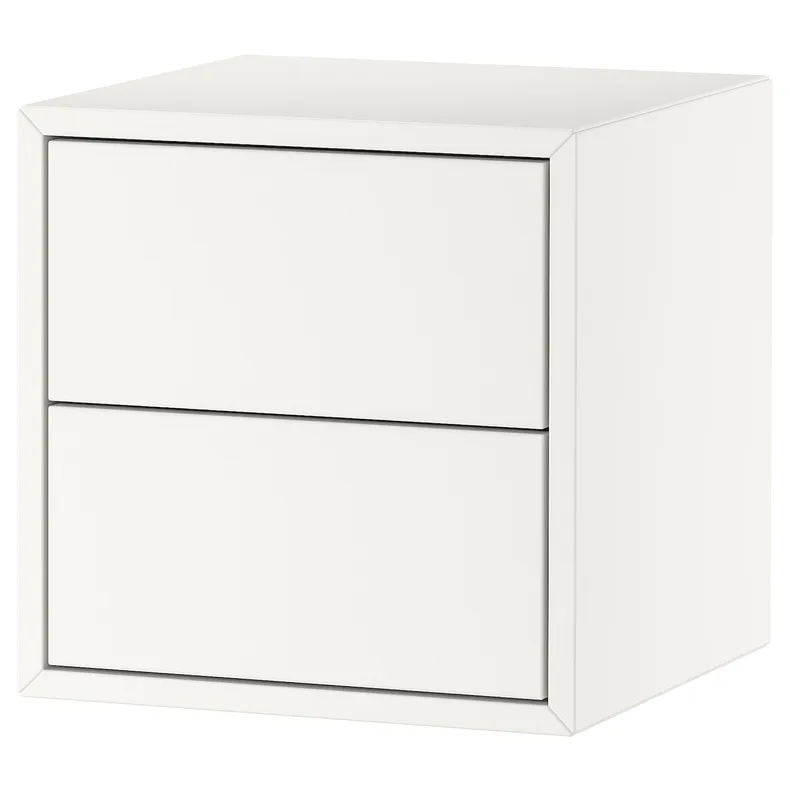 IKEA EKET ЕКЕТ, шафа з 2 шухлядами, білий, 35x35x35 см 304.289.15 фото №1