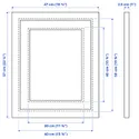 IKEA EDSBRUK ЕДСБРУК, рамка, пофарбовані в чорний колір, 40x50 см 304.276.28 фото thumb №5