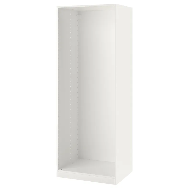 IKEA PAX ПАКС, каркас гардероба, білий, 75x58x201 см 702.145.64 фото №1