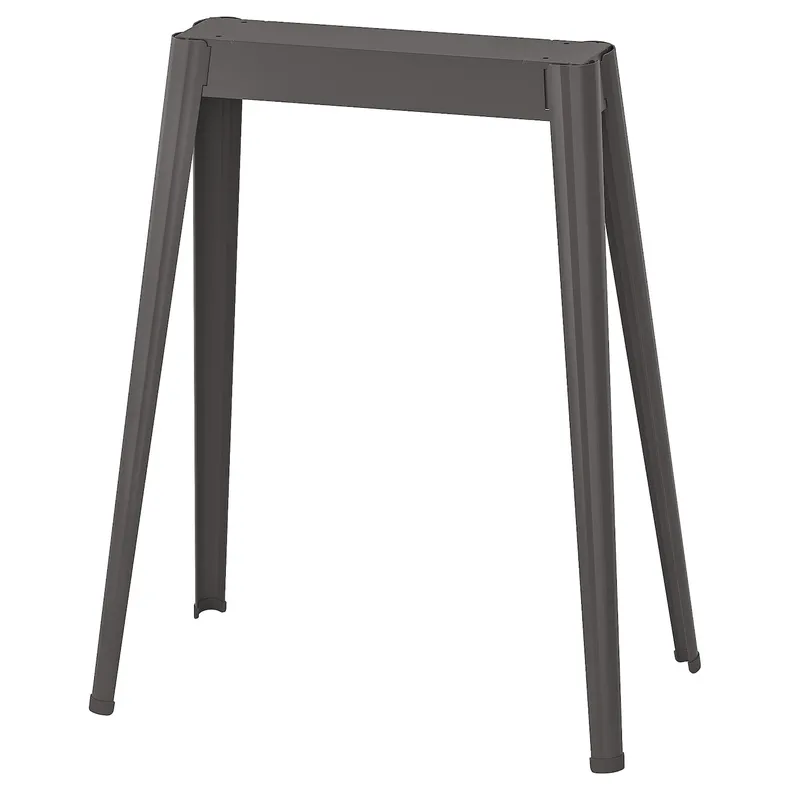 IKEA LAGKAPTEN ЛАГКАПТЕН / NÄRSPEL НЭРСПЕЛЬ, письменный стол, Дуб, окрашенный в белый / темно-серый цвет, 120x60 см 594.169.12 фото №3