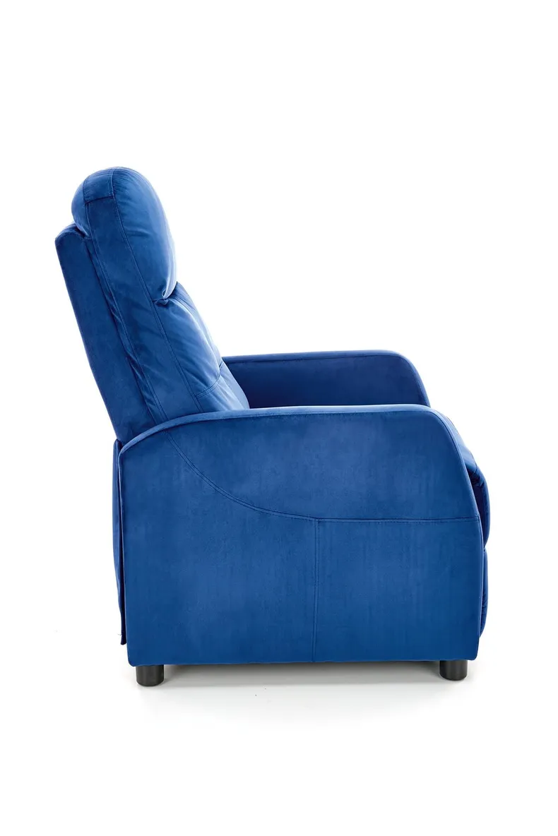 Кресло реклайнер мягкое раскладное HALMAR FELIPE 2, темно-синий фото №5