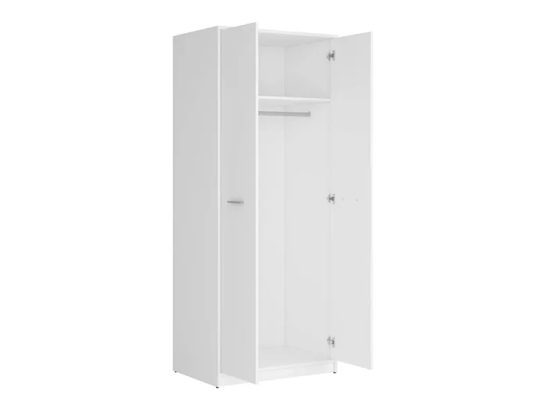 BRW Двухдверный шкаф Nepo Plus 80 см Plus белый, белый SZF2D-BI фото №3