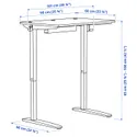 IKEA RELATERA РЕЛАТЕРА, стол-трансформер, белый, 90x60 см 495.528.63 фото thumb №2