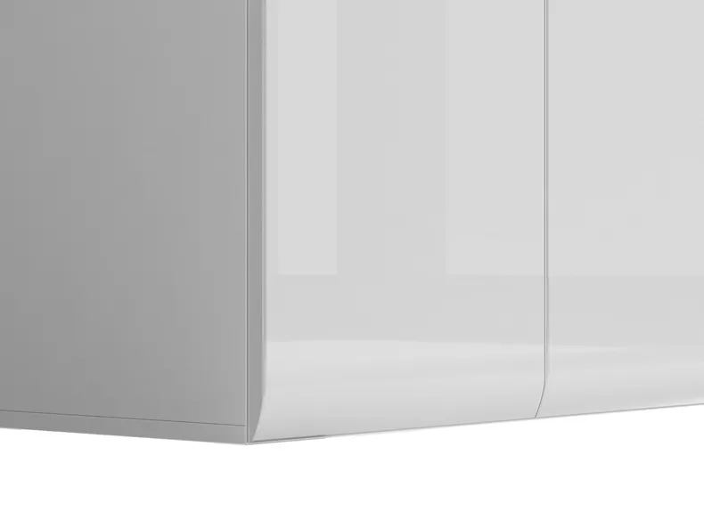 BRW Шкаф с LED подсветкой BRW AZTECA TRIO, 145х90х41 см, белый глянец SFK1W1D/14/9-BI/BIP фото №6
