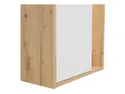 BRW Книжкова шафа Gap 52 см з дверцятами і полицями дуб ремісничий/білий, дуб ремісничий/білий SFW1D_A-DASN/BI фото thumb №8