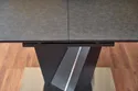 Обеденный стол раскладной HALMAR SALVADOR 160-200x90 см, столешница - темно-серый, ножки - темно-серые фото thumb №6