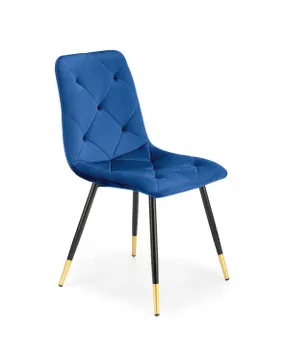Кухонний стілець HALMAR K438 темно-синій (1шт=4шт) фото